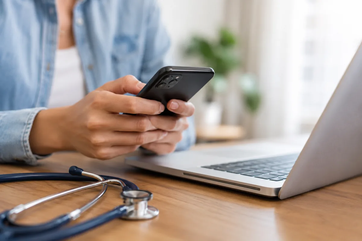 Mutuelle en ligne à effet immédiat : comment être couvert rapidement Mains tenant un document de contrat d'assurance santé avec une date d'effet cochée au stylo